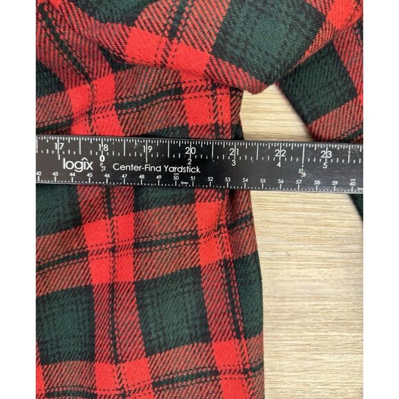 Sag Harbor Blazer Womens 16 Jacket Green Red Tartan Plaid Holidays Academia Wool - Picture 9 of 12